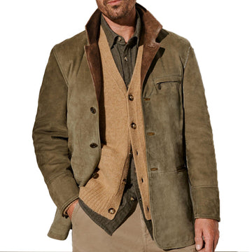 Men's Outdoor Vintage Multi-Pocket Jacket 05345479Q